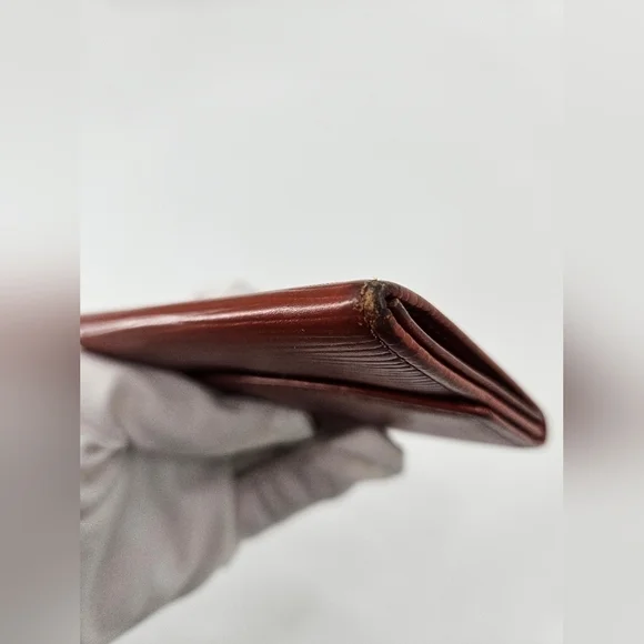 Louis Vuitton Brown Leather Epi Card Holder Wallet